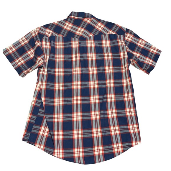 Omaha Jean Co Shirt Mens Large Vintage Pearl Snap Americana - Picture 3 of 3